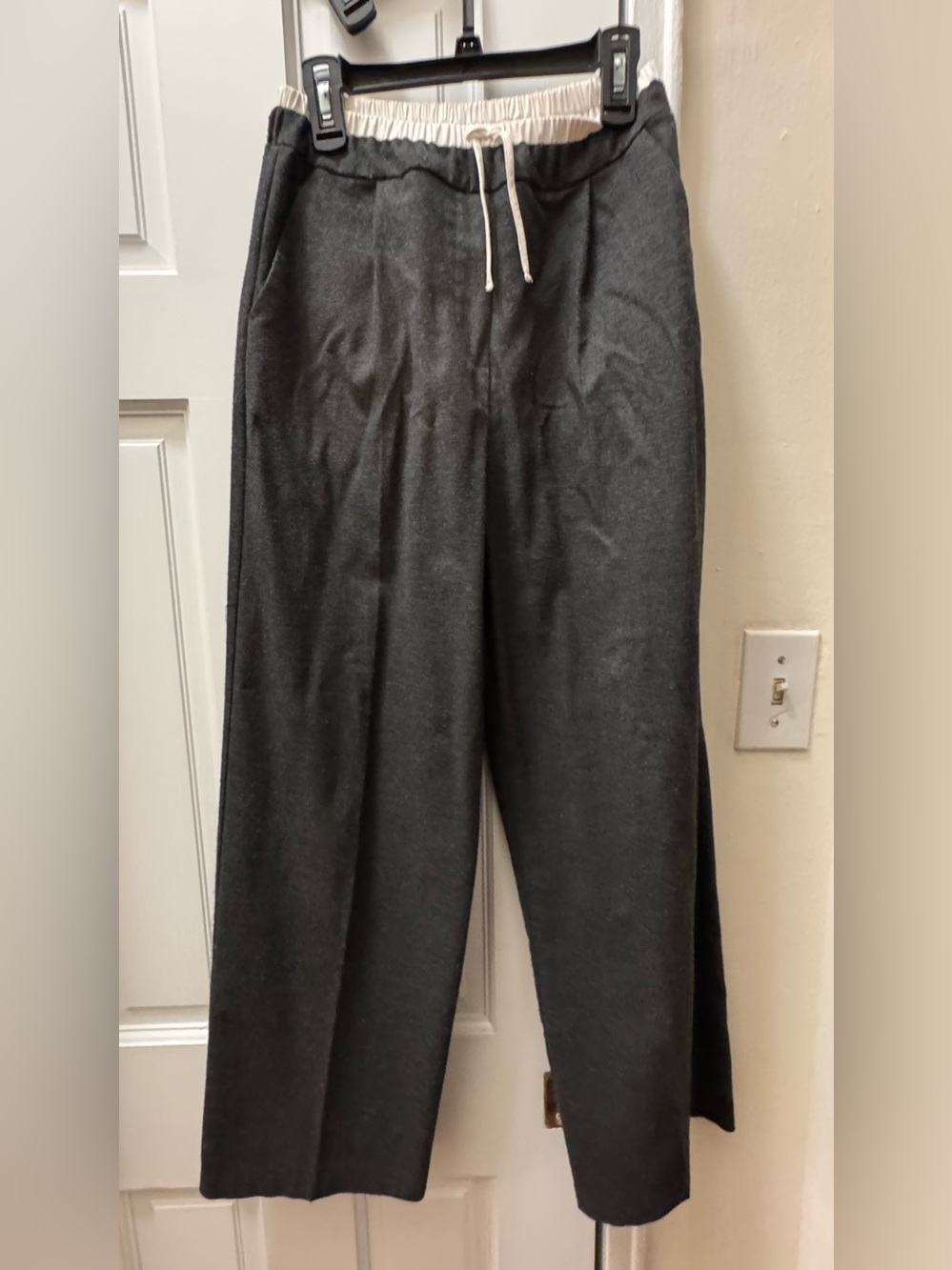 Zara kids school Dark Gray Drawstring Waist Pants
